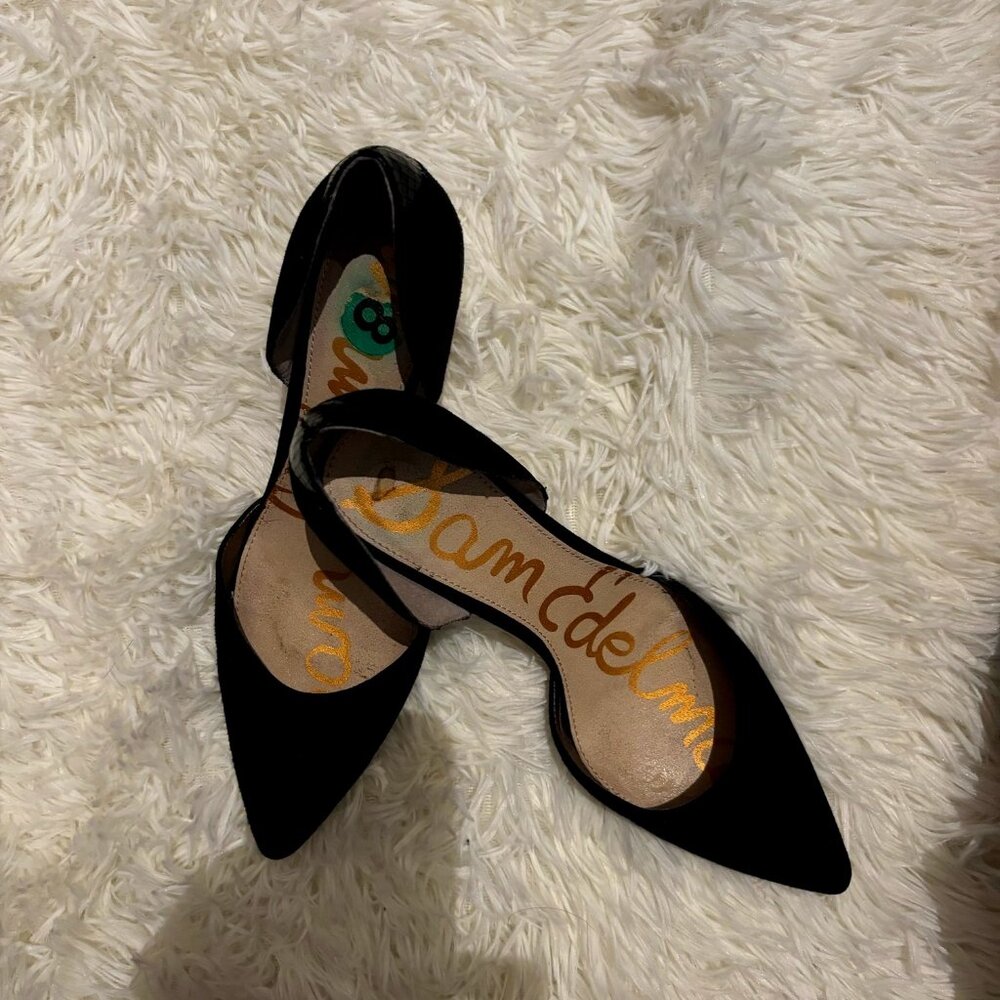 Sam Edelman Suede Pump | Color: Black | Sz 8